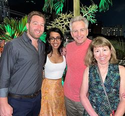 Stroke Onward - Danny, Dhivya, Steve and Deb smiling