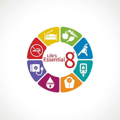 Life’s Essential 8™ circle graphic Life’s Essential 8™ circle graphic