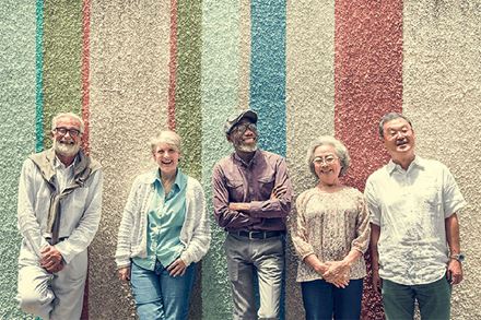 group of senior friends group of senior friends