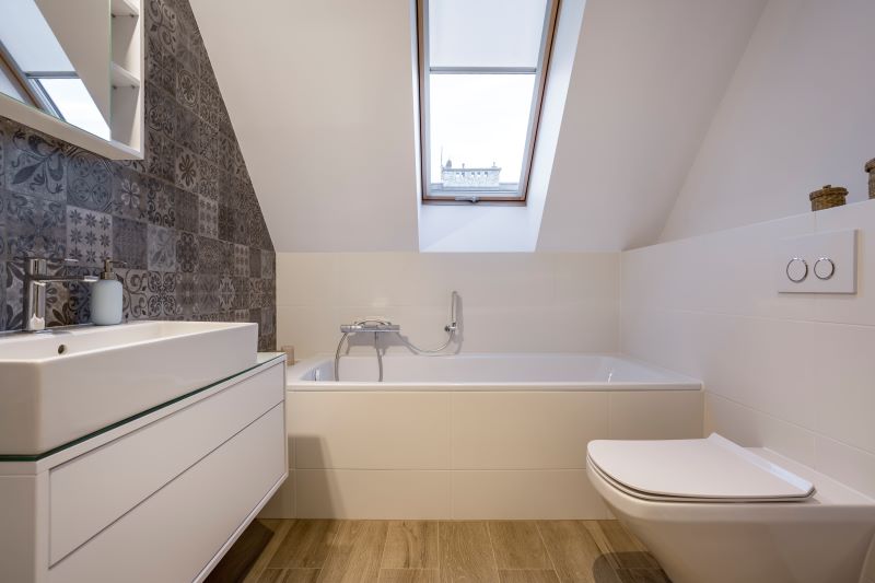 Bathroom in an attic